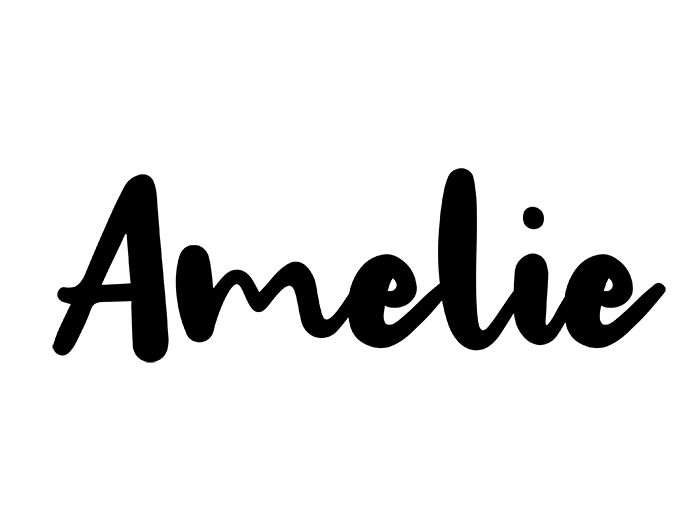 Detail Amelie Schriftzug Nomer 17