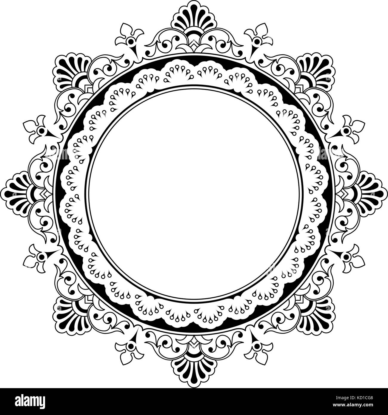 Detail Black And White Frame Design Nomer 20