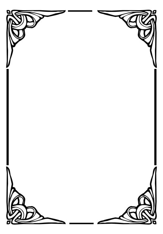 Detail Black And White Frame Design Nomer 4