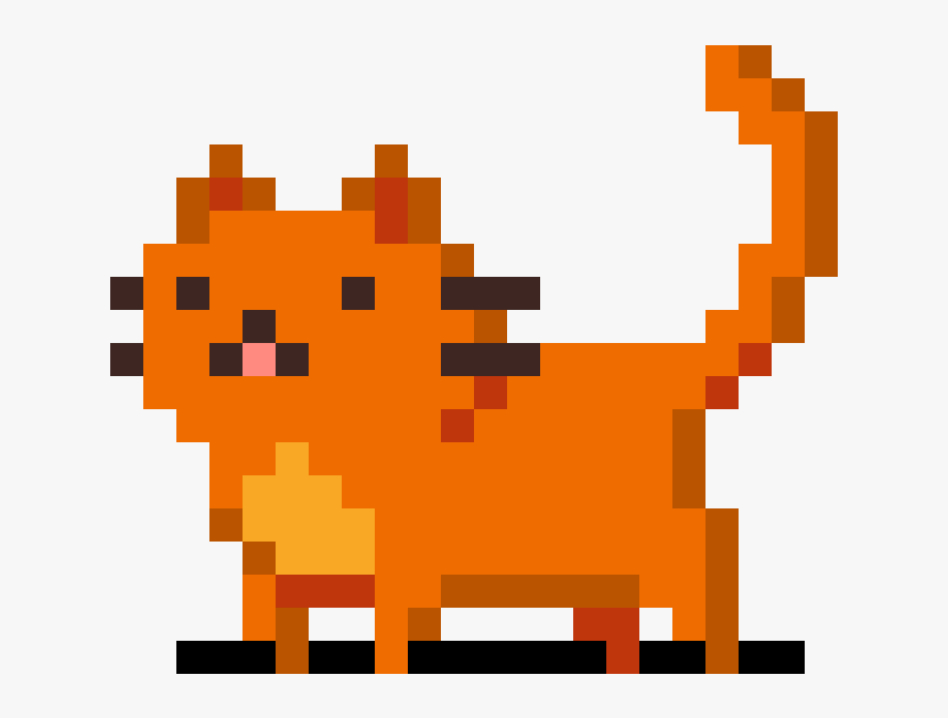 Detail Cat Pixel Art Nomer 9