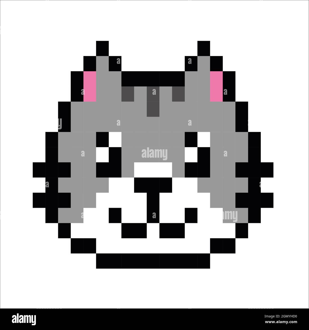 Detail Cat Pixel Art Nomer 10