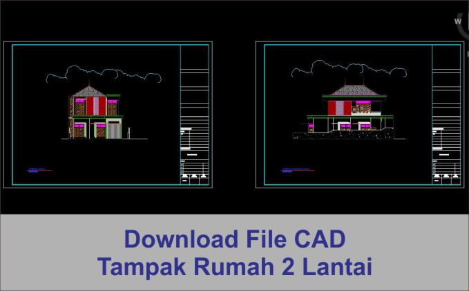 Detail Download Gambar Rumah 2 Lantai Dwg Nomer 51