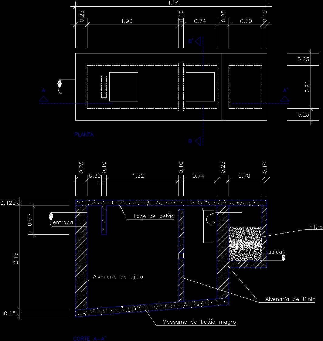 Detail Download Gambar Septic Tank Autocad Nomer 13