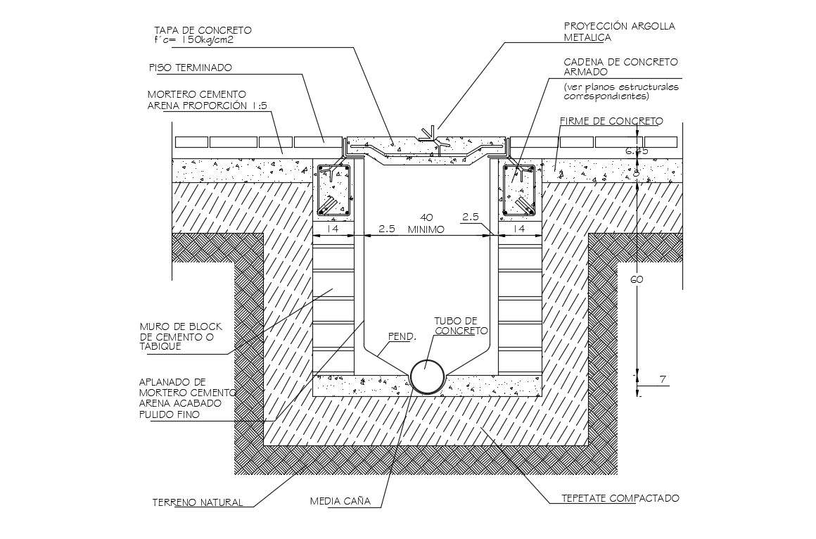 Detail Download Gambar Septic Tank Autocad Nomer 53