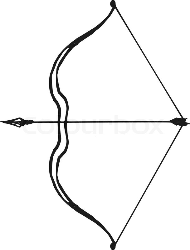 Pfeil Und Bogen Gezeichnet - KibrisPDR