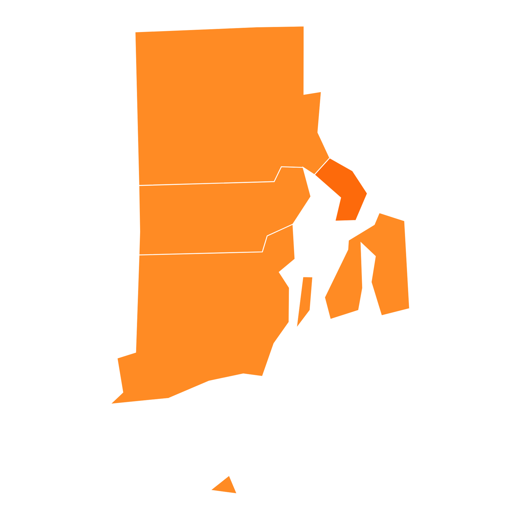 Detail Rhode Island Karte Nomer 15