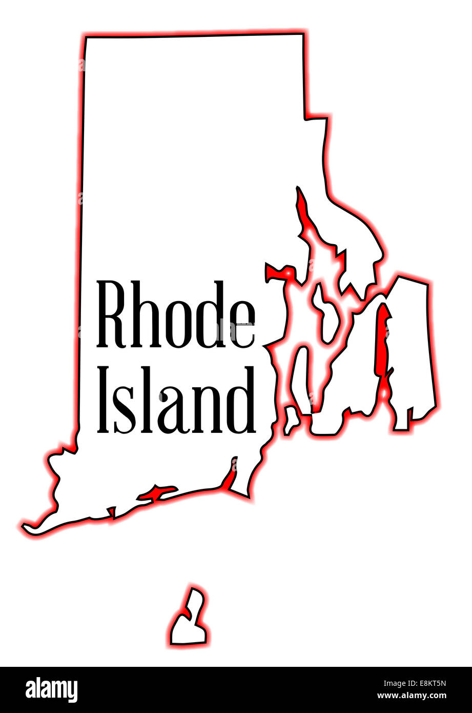 Detail Rhode Island Karte Nomer 5