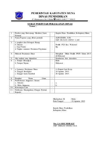 Detail Surat Perintah Perjalanan Dinas Nomer 24