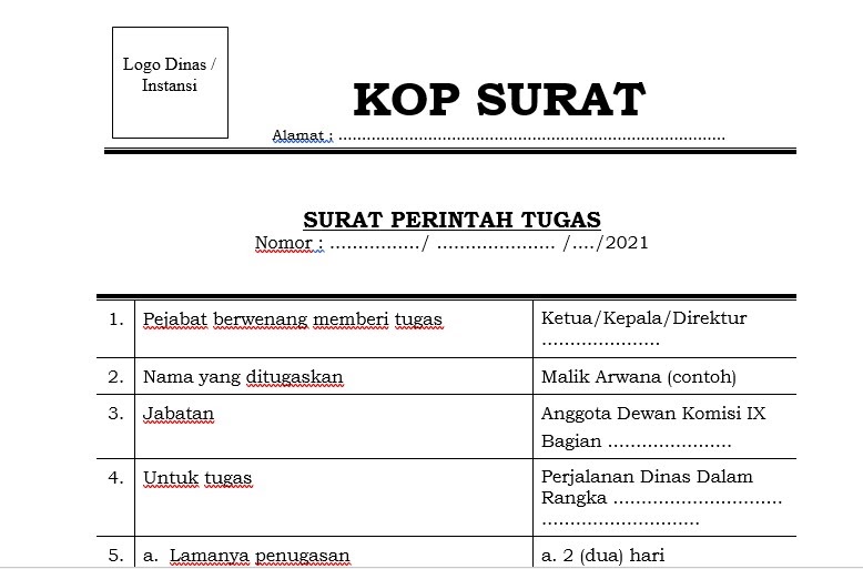 Detail Surat Perintah Perjalanan Dinas Nomer 29