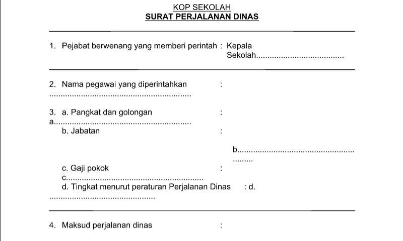 Detail Surat Perintah Perjalanan Dinas Nomer 47