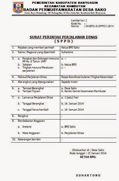Detail Surat Perintah Perjalanan Dinas Nomer 9