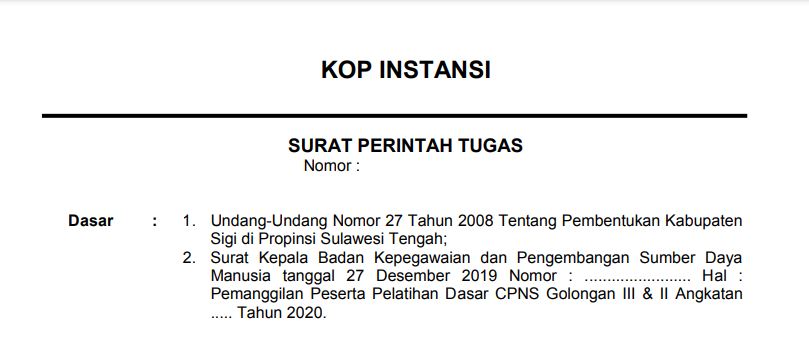 Detail Surat Perintah Tugas Nomer 42