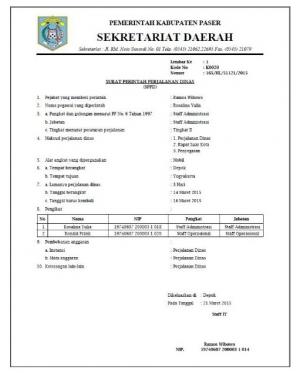 Detail Surat Perjalanan Dinas Perusahaan Nomer 11