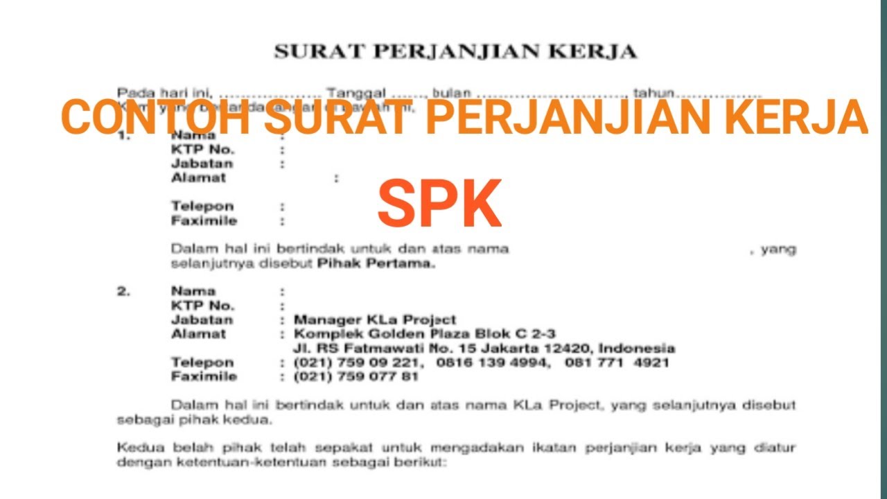 Detail Surat Perjanjian Contoh Nomer 39