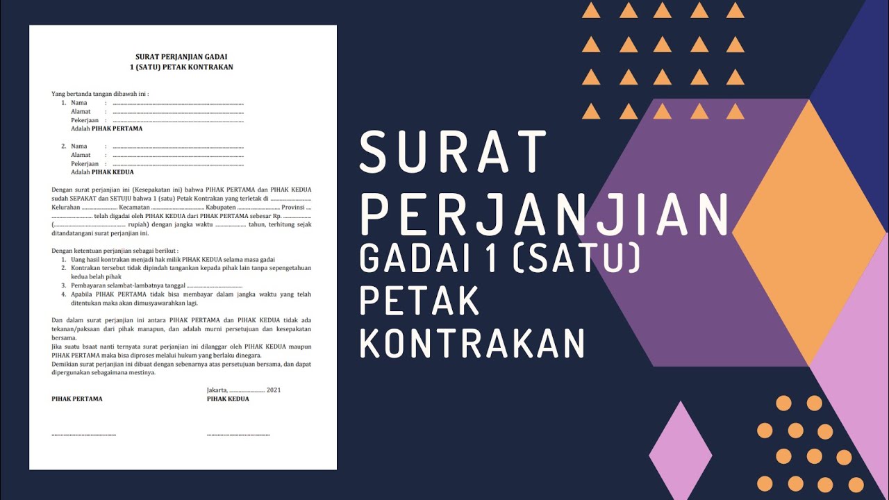 Detail Surat Perjanjian Gadai Nomer 32