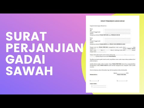 Detail Surat Perjanjian Gadai Nomer 42