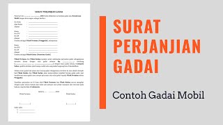 Detail Surat Perjanjian Gadai Nomer 45