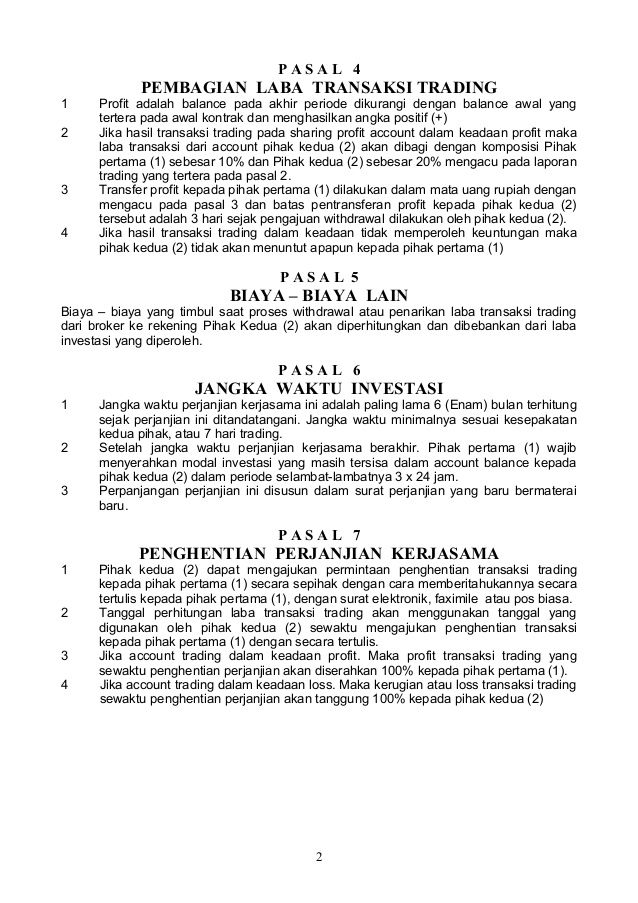 Detail Surat Perjanjian Investasi Nomer 27