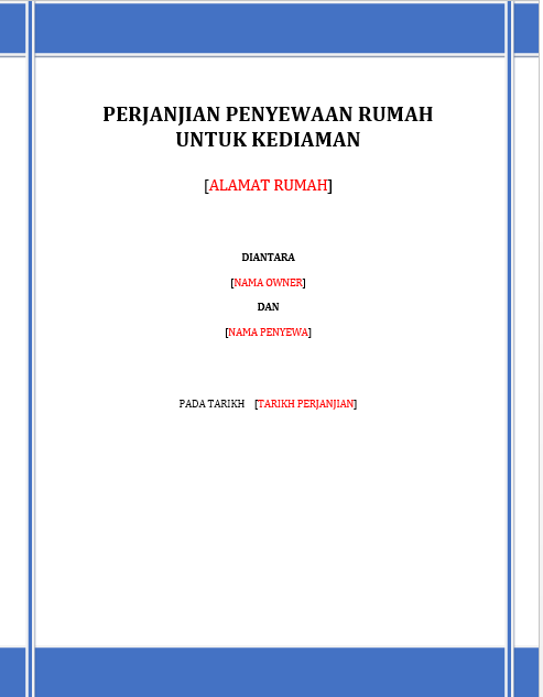 Detail Surat Perjanjian Menyewa Rumah Nomer 11