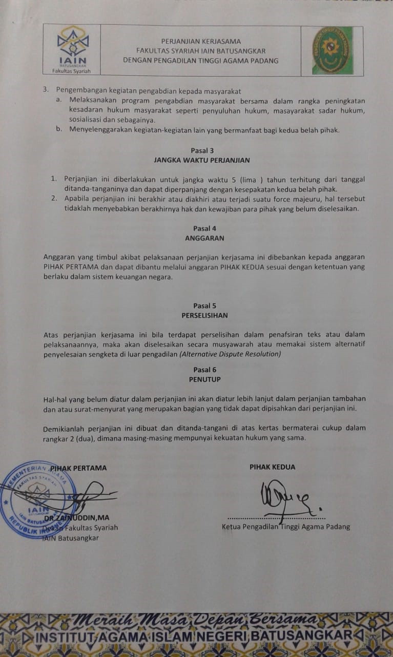 Detail Surat Perjanjian Merupakan Contoh Arsip Nomer 17