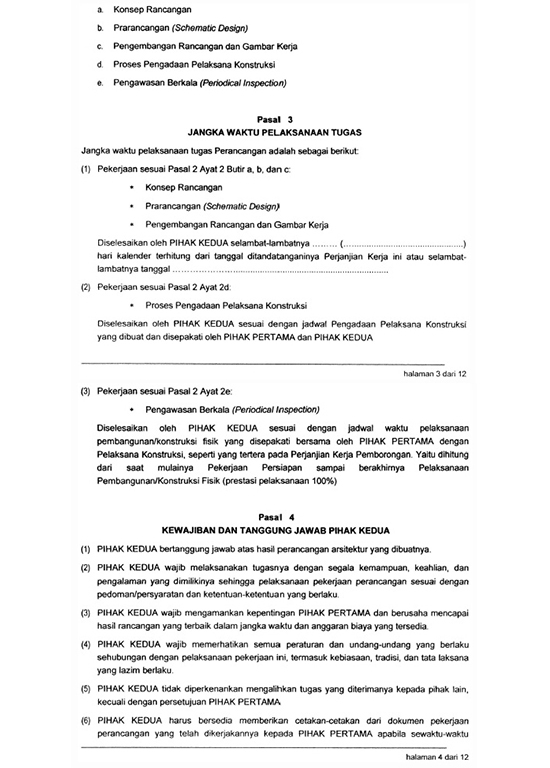 Detail Surat Perjanjian Pembangunan Rumah Nomer 48