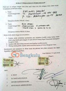 Detail Surat Perjanjian Perdamaian Nomer 42