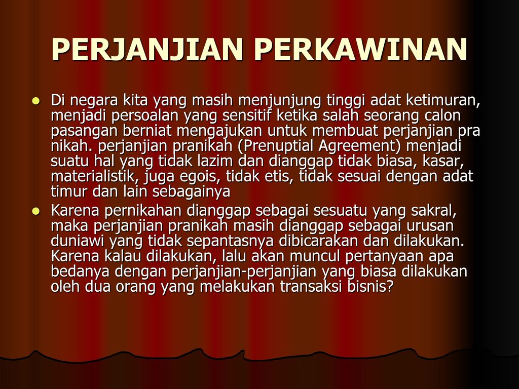 Detail Surat Perjanjian Pernikahan Nomer 26