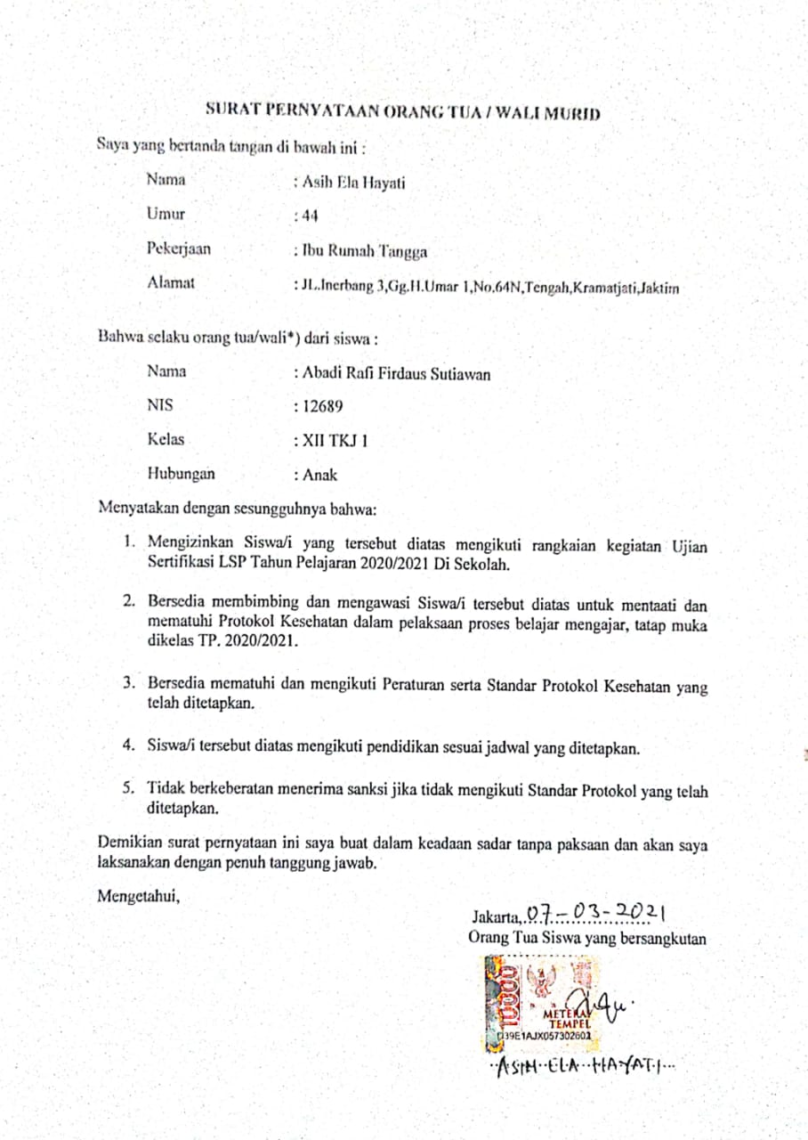 Detail Surat Perjanjian Rumah Tangga Nomer 43