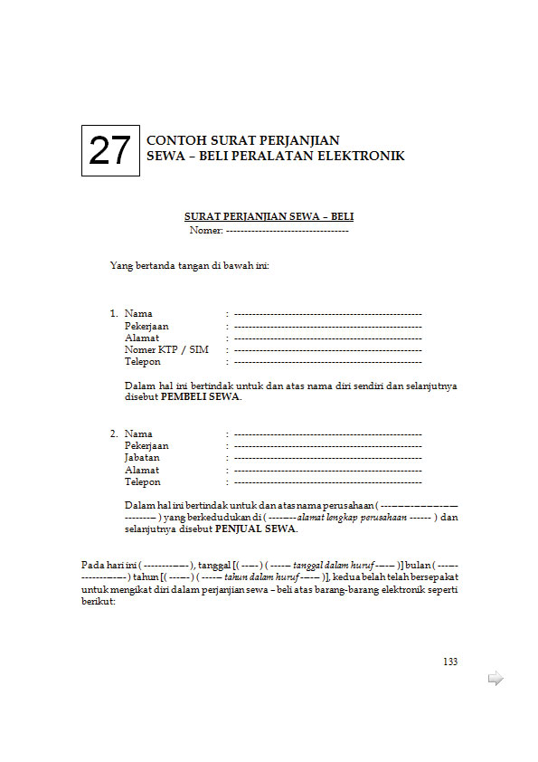 Detail Surat Perjanjian Sewa Menyewa Barang Nomer 30