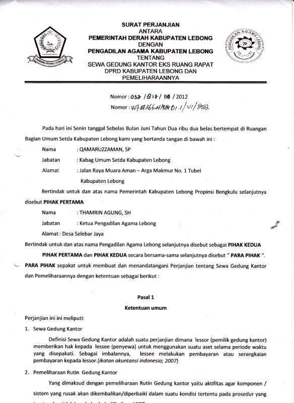 Detail Surat Perjanjian Sewa Menyewa Barang Nomer 31