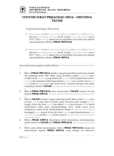 Detail Surat Perjanjian Sewa Mobil Nomer 39