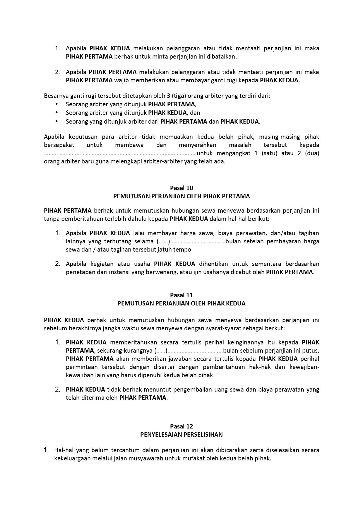 Detail Surat Perjanjian Sewa Tanah Nomer 40