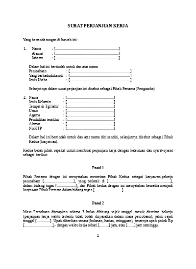 Detail Surat Perjanjian Target Penjualan Nomer 10