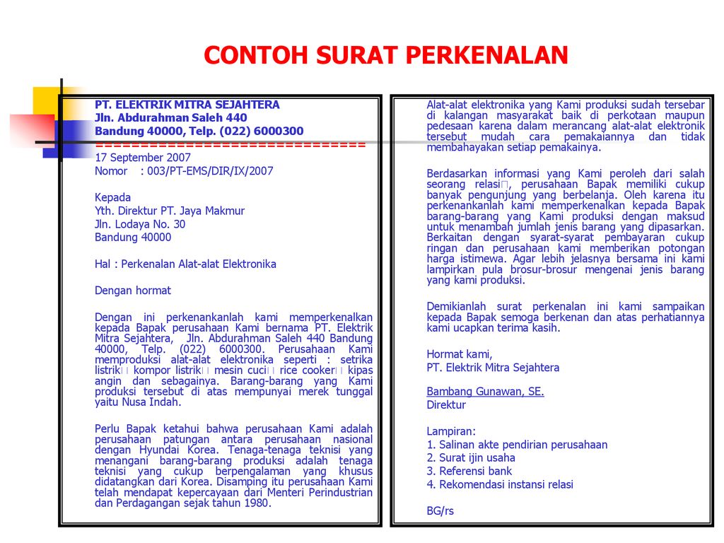 Detail Surat Perkenalan Perusahaan Nomer 47