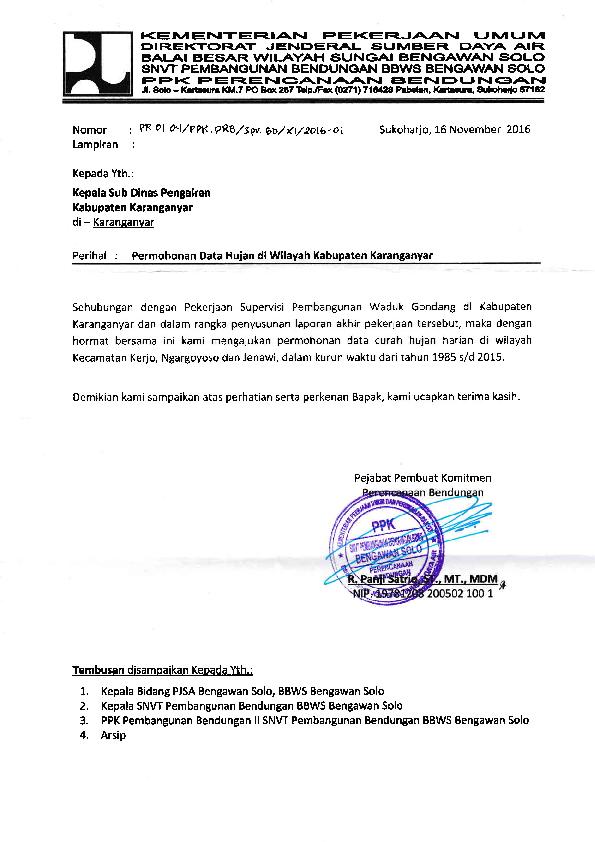 Detail Surat Permintaan Data Nomer 40