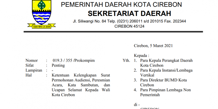 Detail Surat Permohonan Audiensi Nomer 23