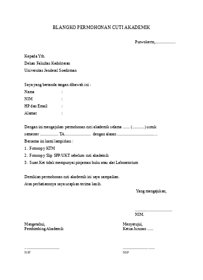 Detail Surat Permohonan Cuti Akademik Nomer 6