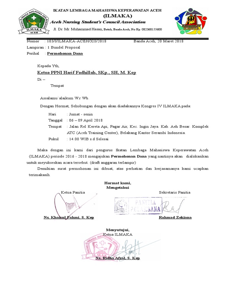 Detail Surat Permohonan Dana Nomer 14