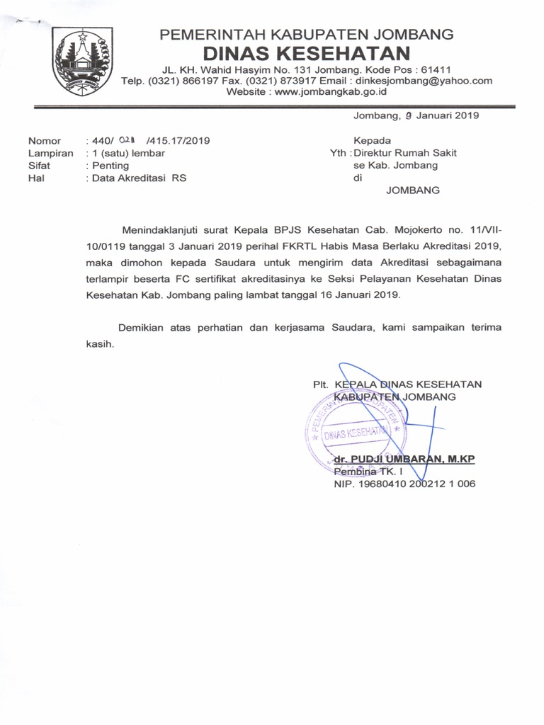 Detail Surat Permohonan Data Nomer 9