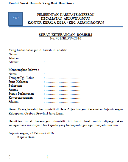 Detail Surat Permohonan Domisili Nomer 21
