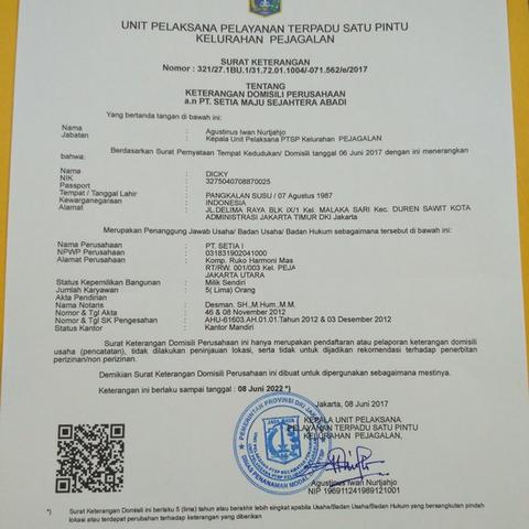 Detail Surat Permohonan Domisili Nomer 42