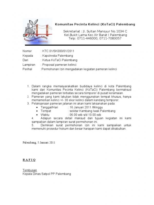 Detail Surat Permohonan Izin Keramaian Nomer 7