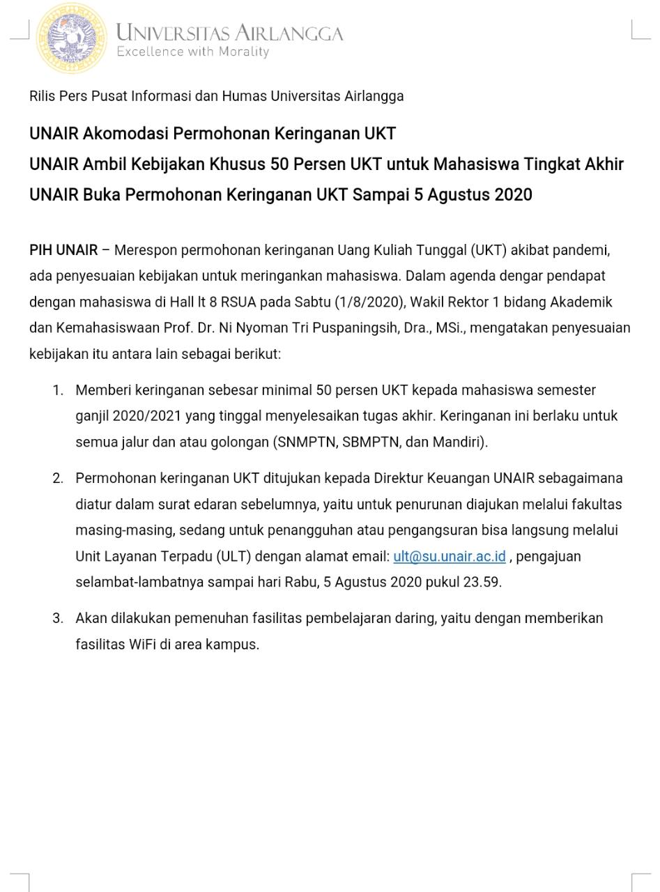 Detail Surat Permohonan Keringanan Ukt Nomer 36