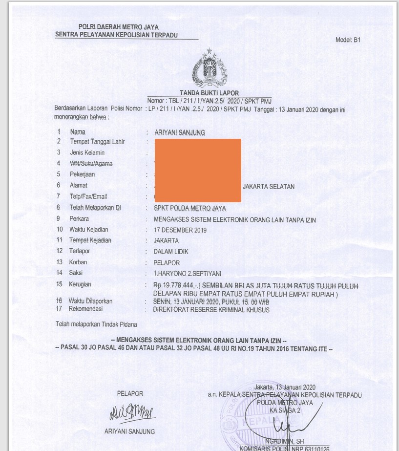 Detail Surat Permohonan Kredit Bank Bni Nomer 39