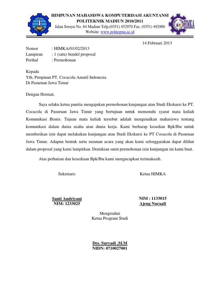 Detail Surat Permohonan Kunjungan Nomer 29