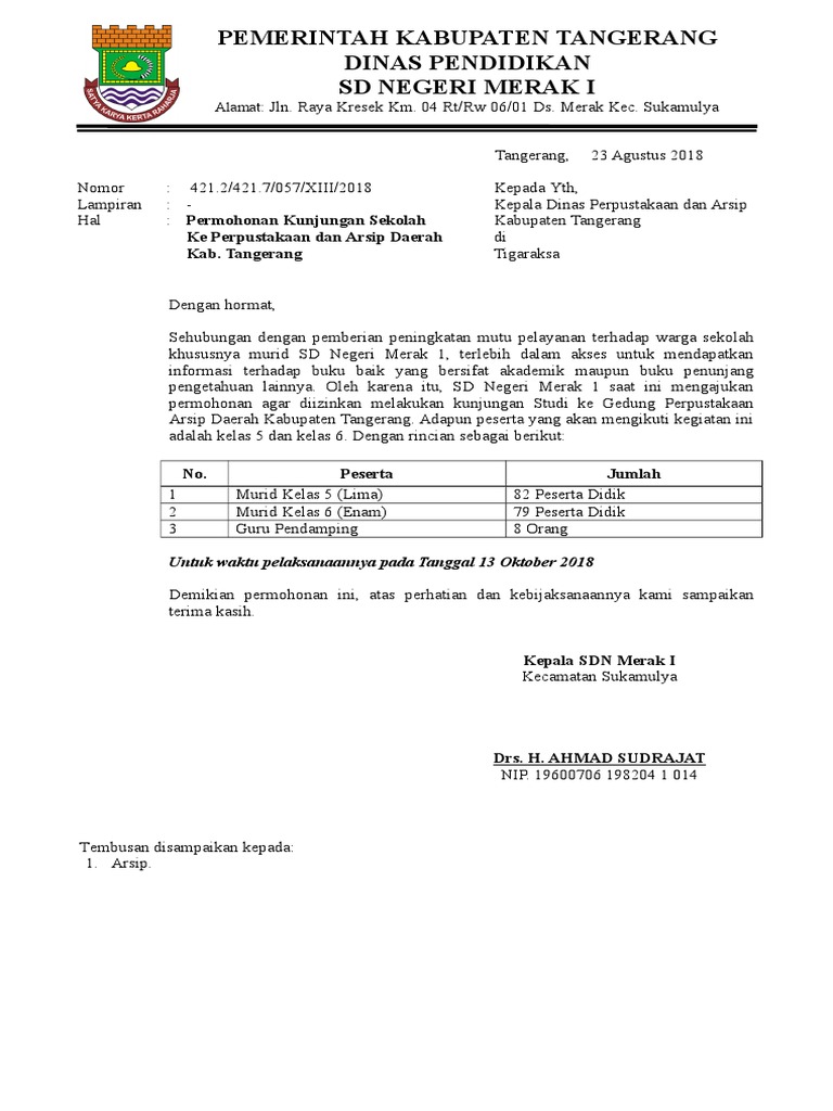 Detail Surat Permohonan Kunjungan Nomer 37