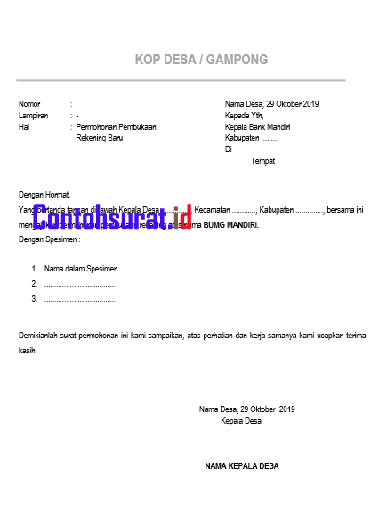 Detail Surat Permohonan Payroll Bank Mandiri Nomer 21