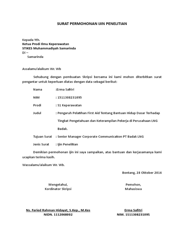 Detail Surat Permohonan Penelitian Nomer 10