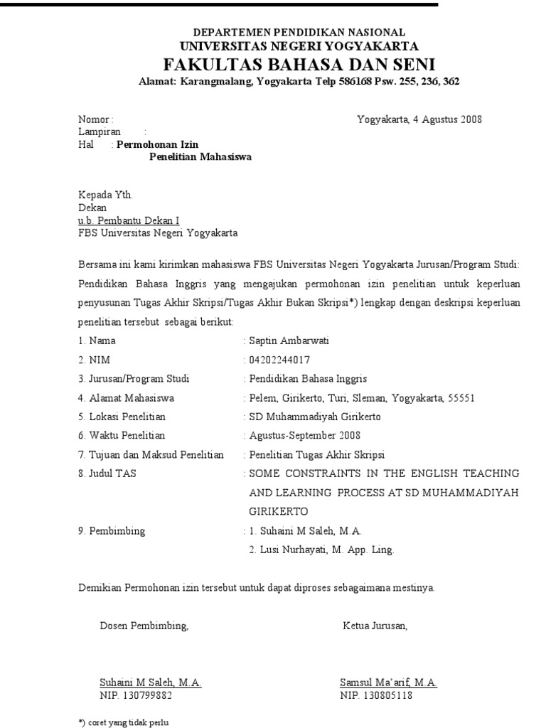 Detail Surat Permohonan Penelitian Nomer 15