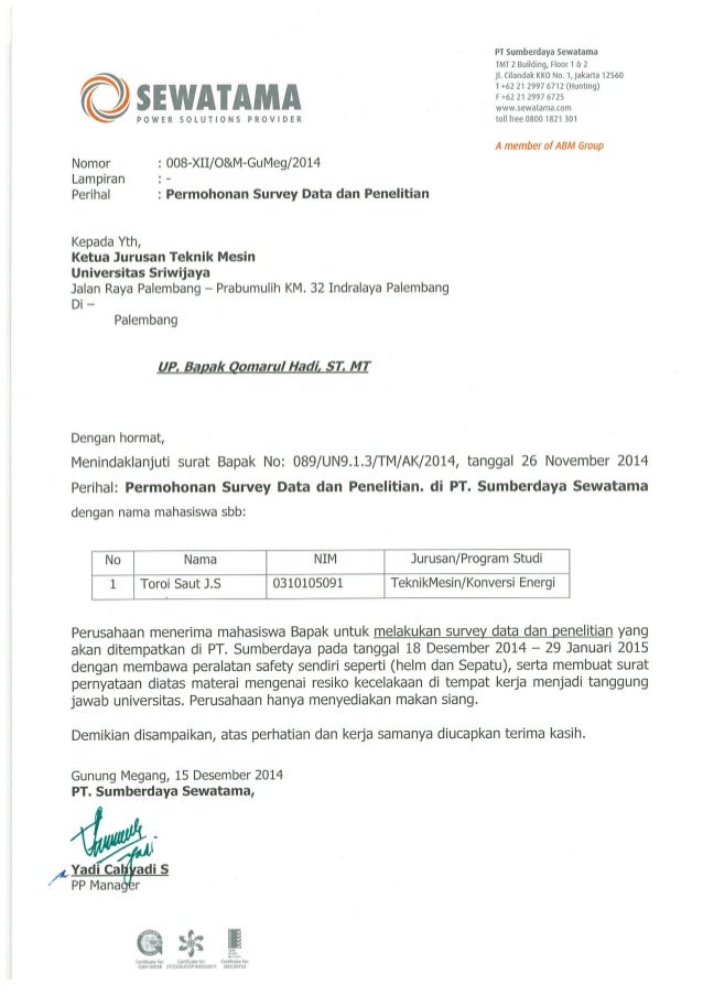 Detail Surat Permohonan Penelitian Nomer 40